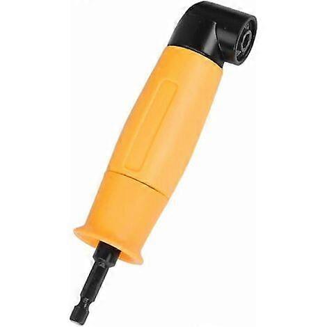 90 Degree Right Angle Drill Adapter Yellow Angle Driver 6.35mm Hex Shank Driver