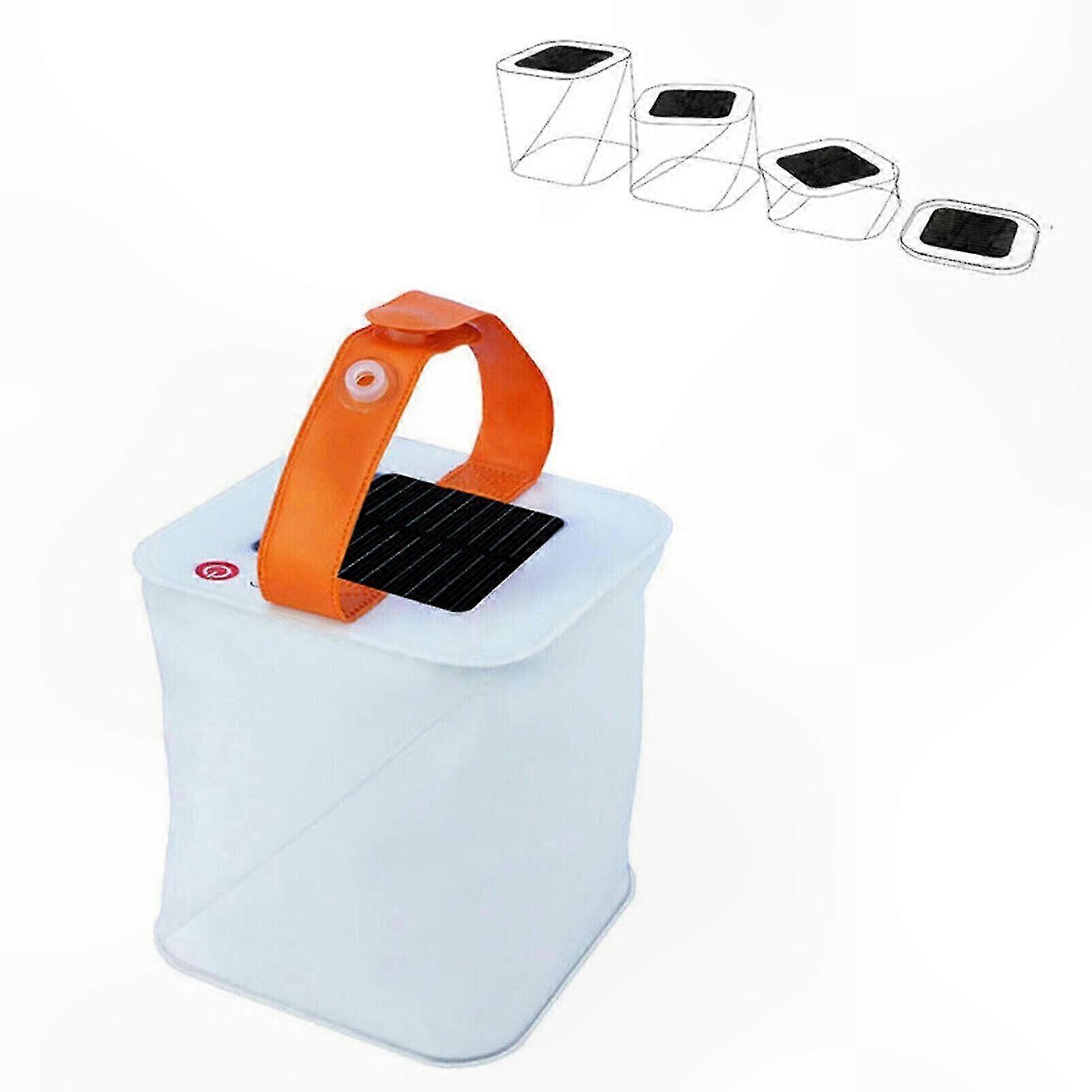 Inflatable Solar Lantern - 150 Lumens Portable Camping Light with Foldable Design for Outdoor Use
