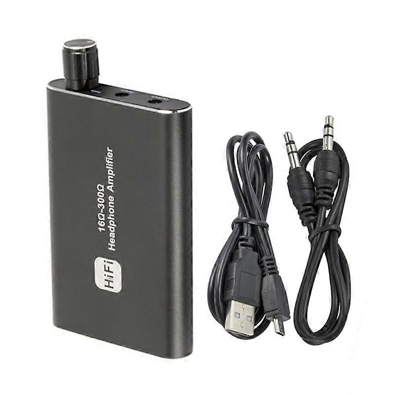 Portable Bass Adjustable Headphone Amplifier 16-300 Ohm