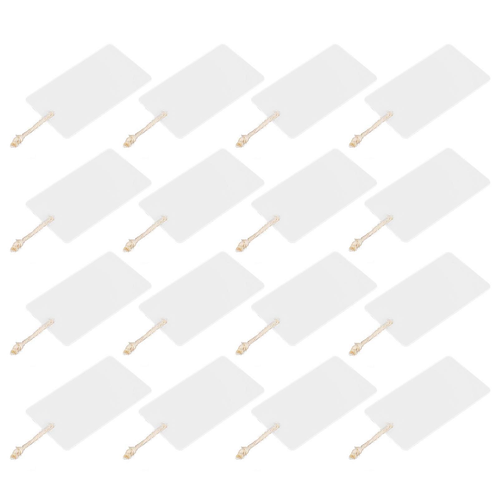 Transparent Writable Tags for Organization 16Pcs