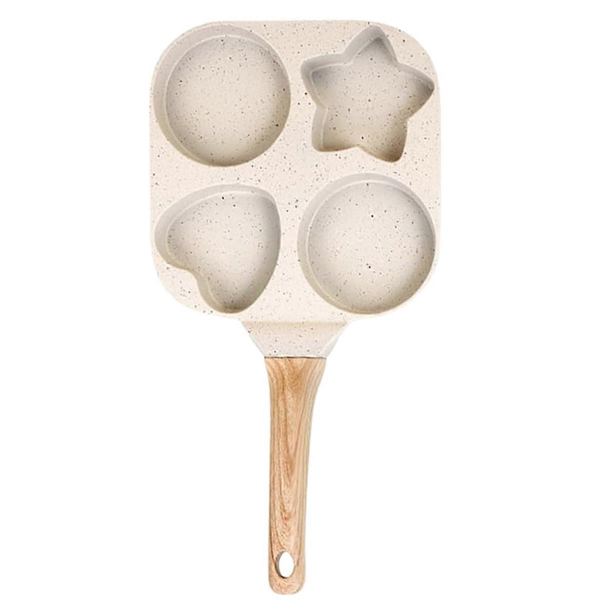 Non-Stick Egg Frying Pan, Multi-Shape Breakfast Pan, White