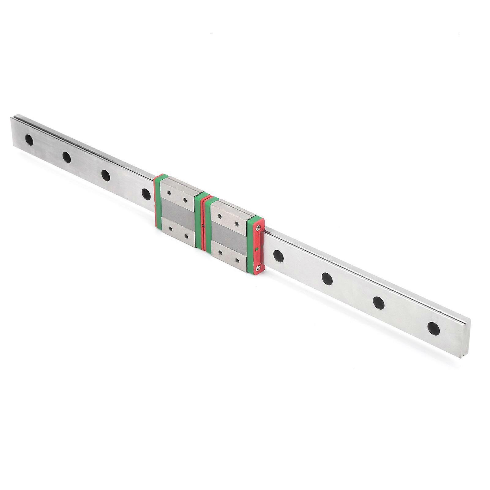 Linear Rail Mini Dual Widened Slide Block Stainless Steel Machine Tool Guide MGW12C‑400‑2R