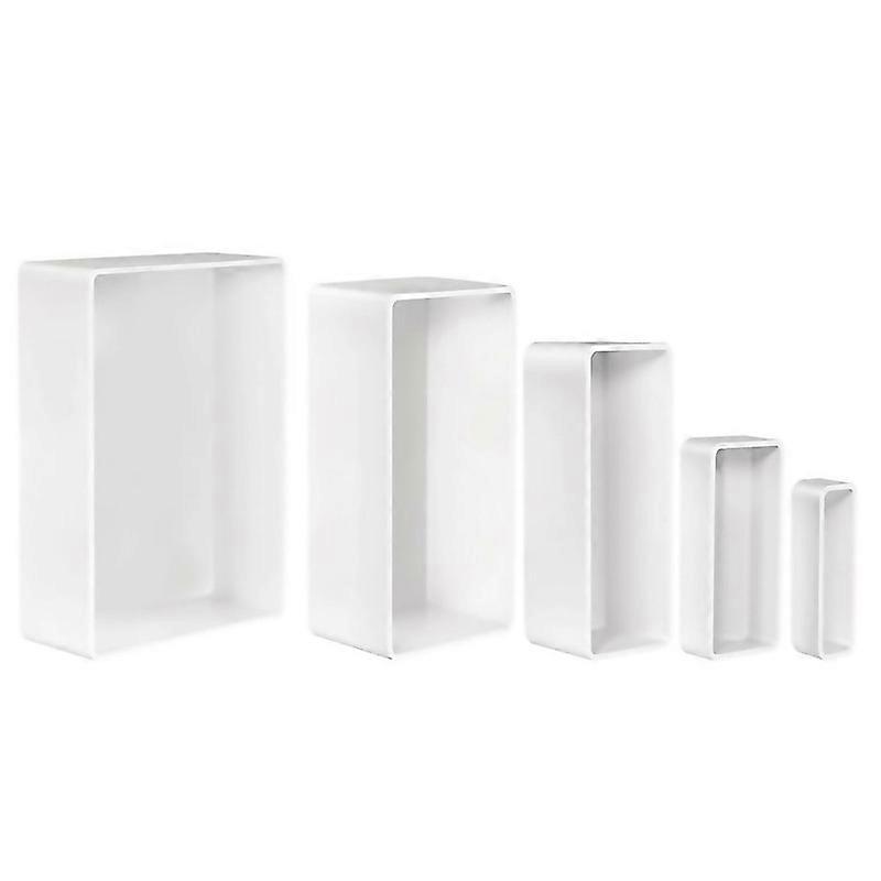 For 5 Pcs Silicone Resin Molds Set With Wooden Support Large Rectangle Epoxy Casting Molds For Diy