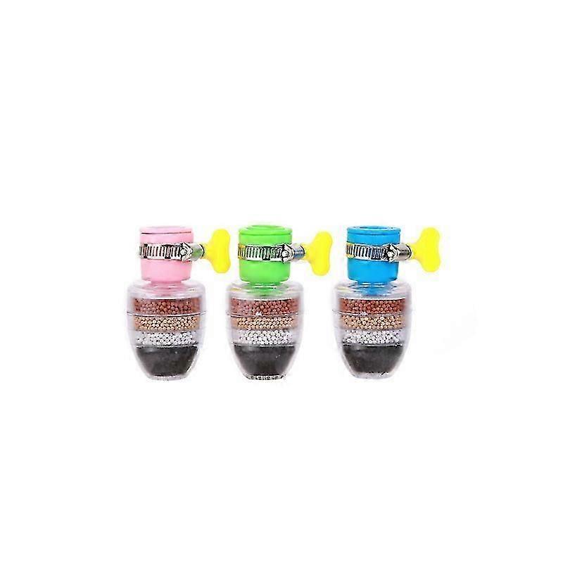 3Pcs Universal Interface Activated Carbon Faucet Filters Six Layer Water Filter