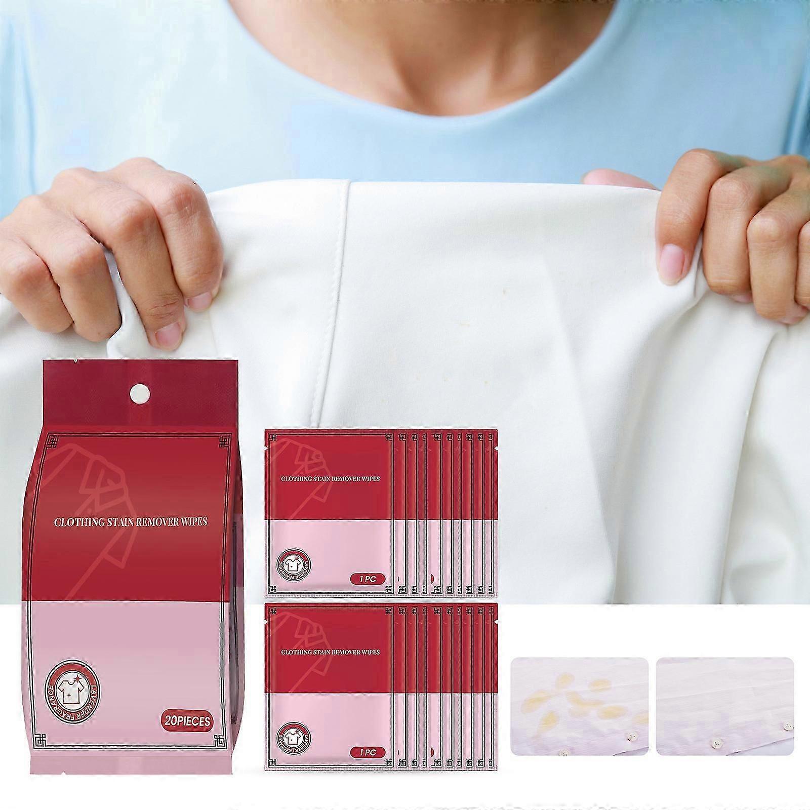 Fläckborttagningsservetter för kläder, Instant Laundry Stain & Spot Remover våtservetter, rengöringsservetter för dunjacka för klädtyger