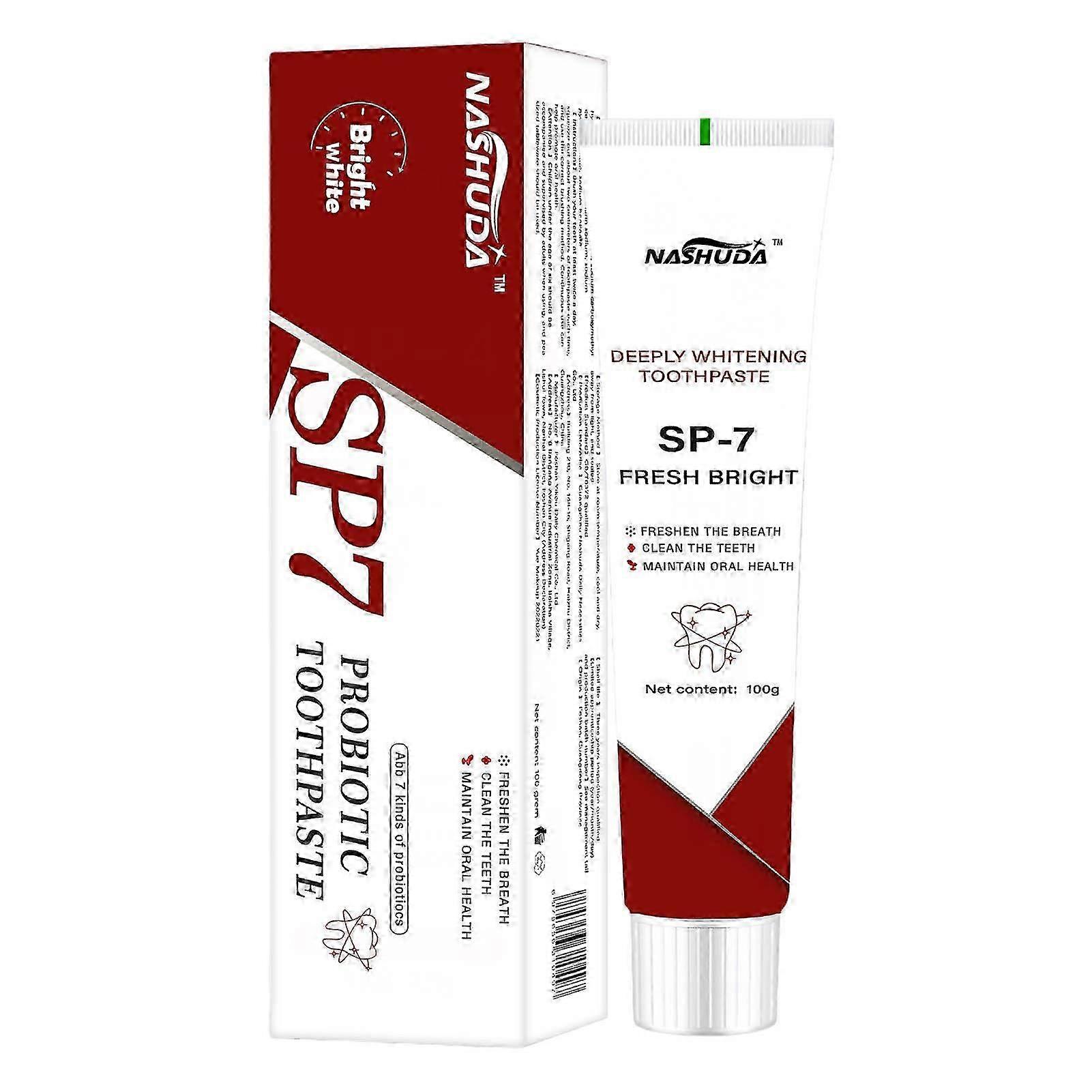 Sp-7/ Sp-8 Probiotic Toothpaste Stain Removal and Whitening Toothpaste