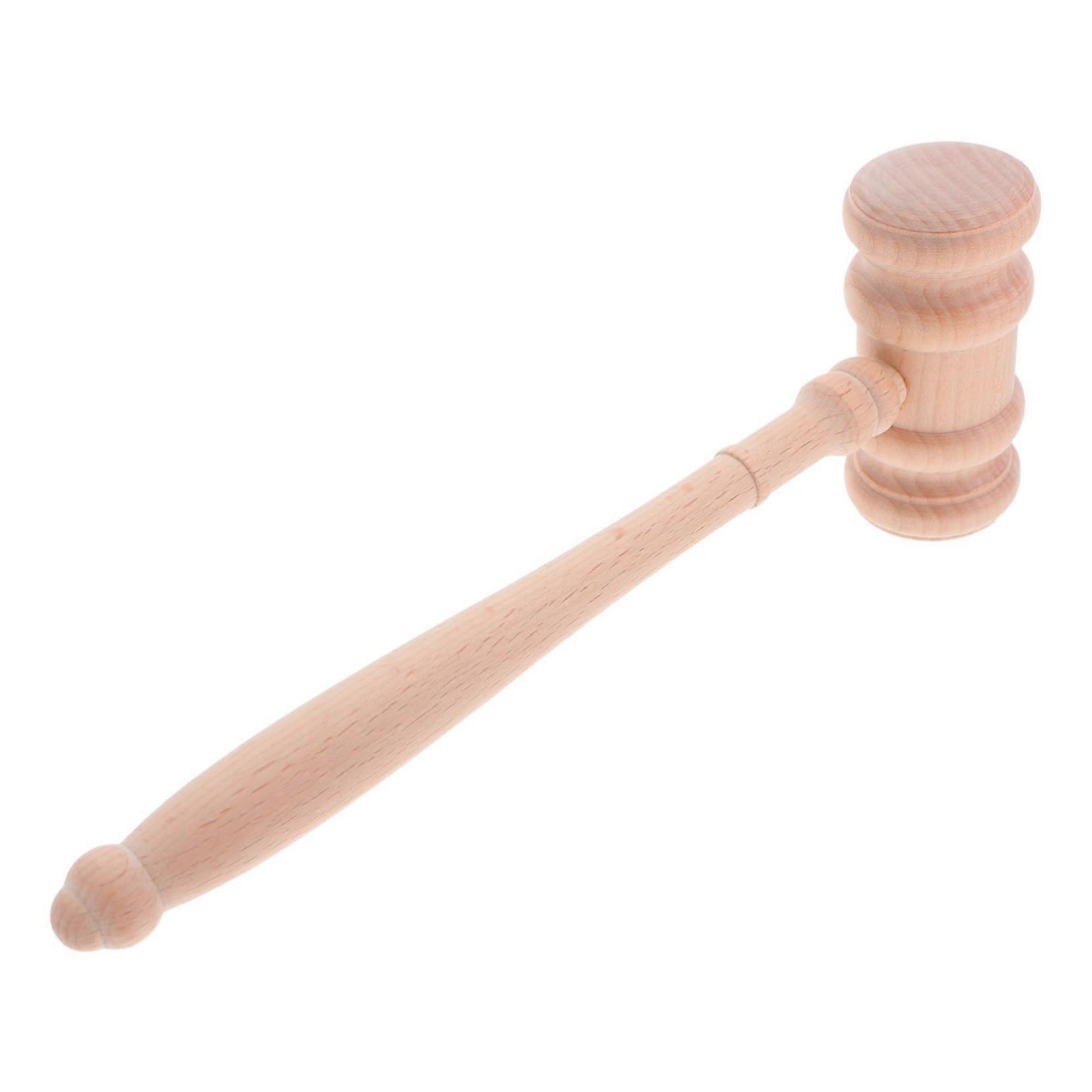 Wooden Judge Gavel Set Unfinished 42mm x 90mm Sturdy Hardwood For Courtroom Use For Lawyers