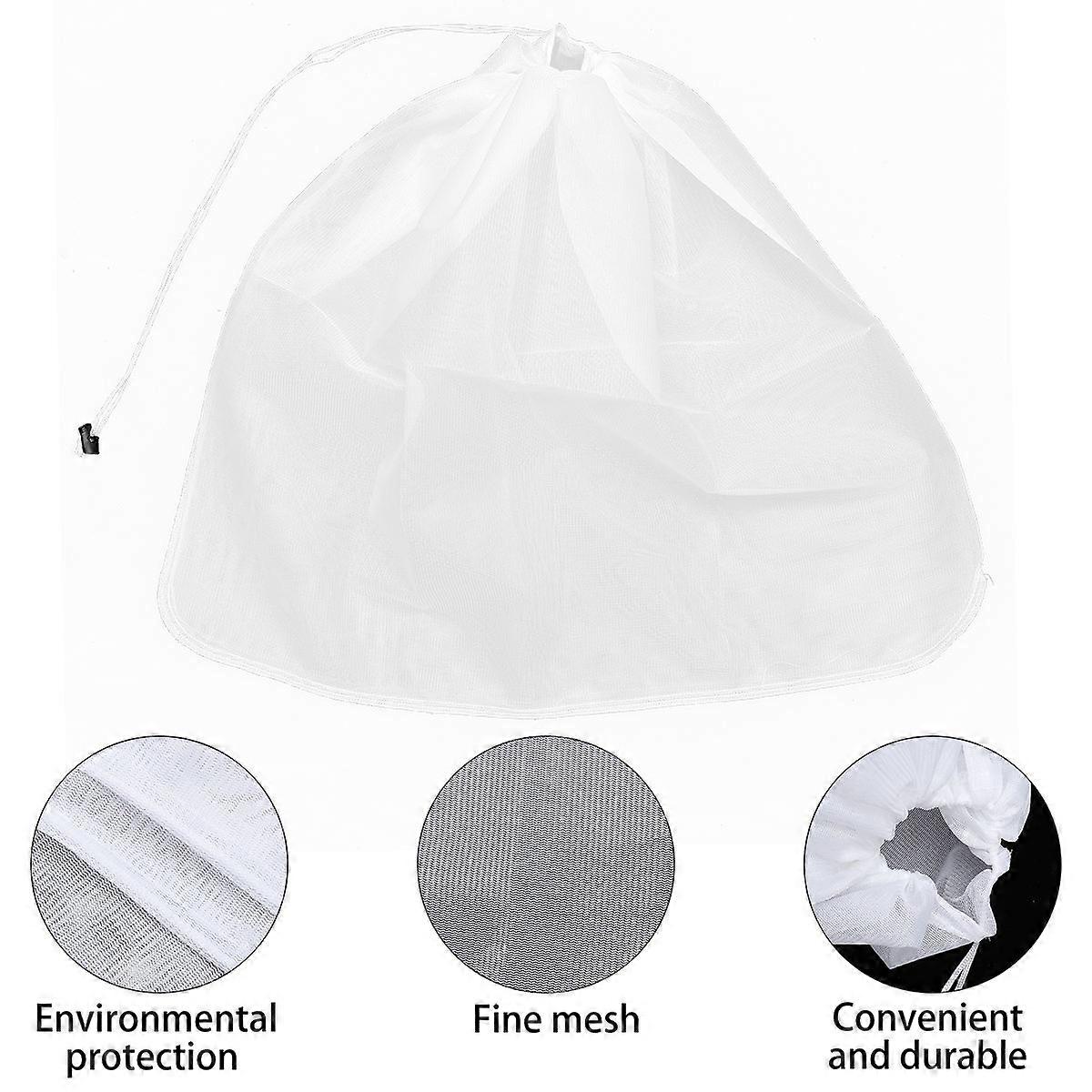 Fine Mesh Strainer Bag Nylon Filter Bag Making White Filtering 1Set