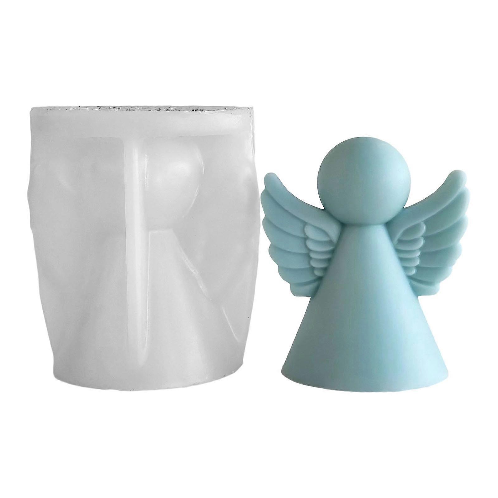 Sturdy Silicone Angel Wing Craft Mould Multipurpose for Handmade Candle Soaps Decorative Plasters Creation Multicolor