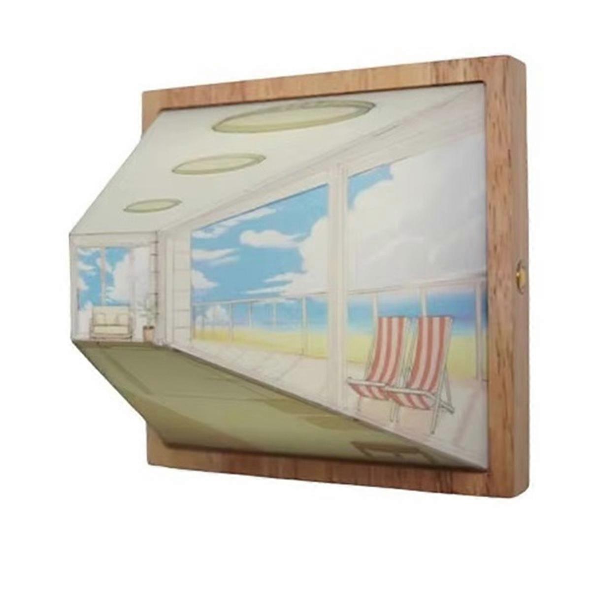 3D Stereoscopic Visual Wall Lamp Bedside Decorative Lamps C