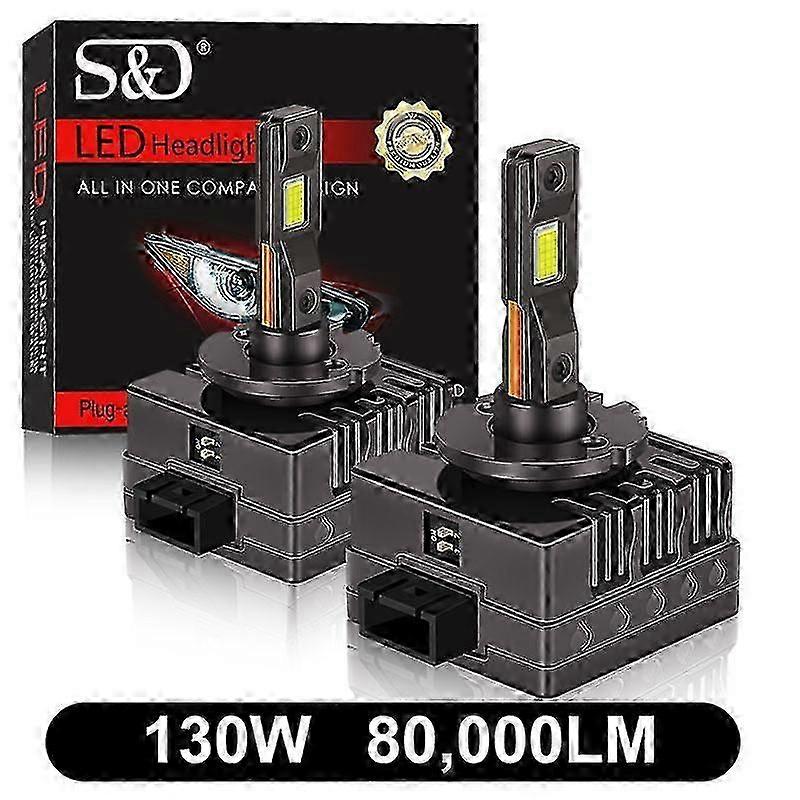 D1S to D8R LED Bulbs - 100W & 130W CANBUS Headlight Bulbs, 6500K Color Temperature for 12V & 24V Systems