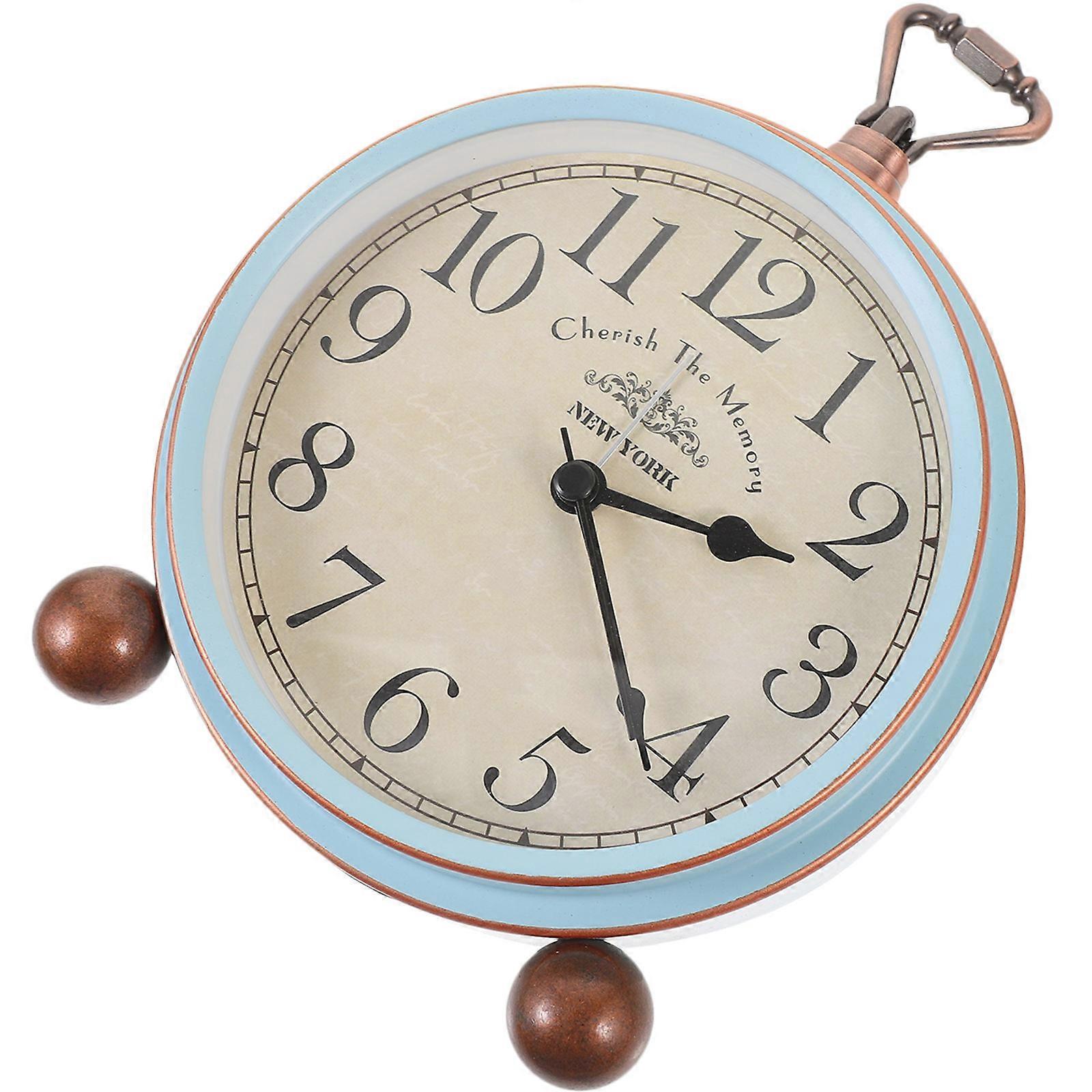 Creative Alarm Clock Desk Clock for Home Retro 1Pcs Multi Color