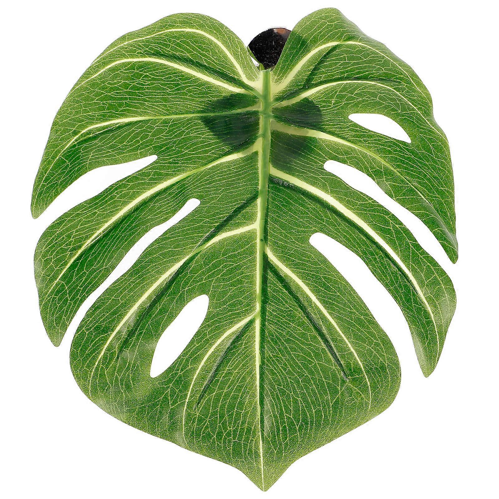 Curtain Tiebacks Buckles Monstera Leaf for Drapes 3Pcs Green Plastic