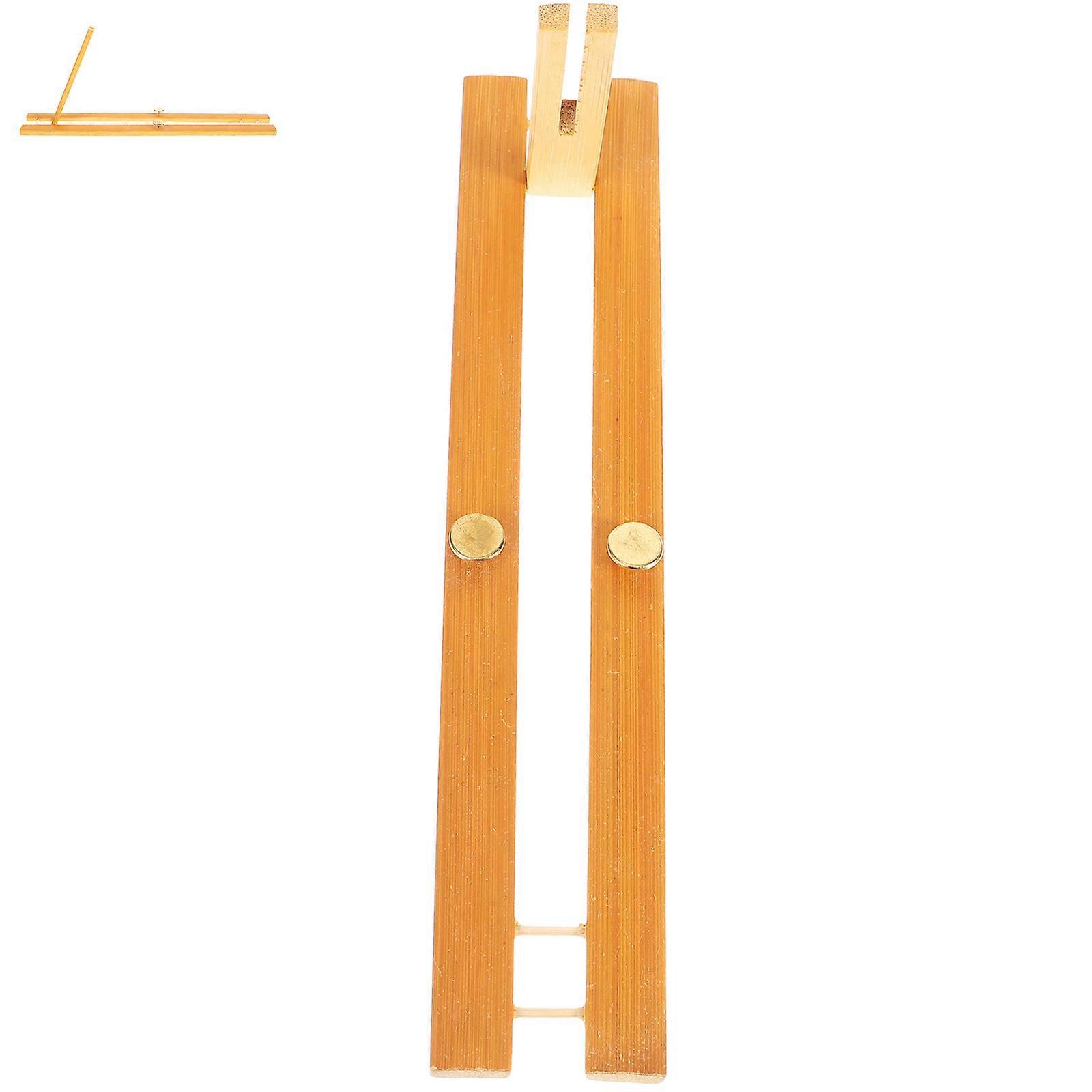 Fan Display Bamboo Holder Folding Fan Stand for 4Pcs Practical Use