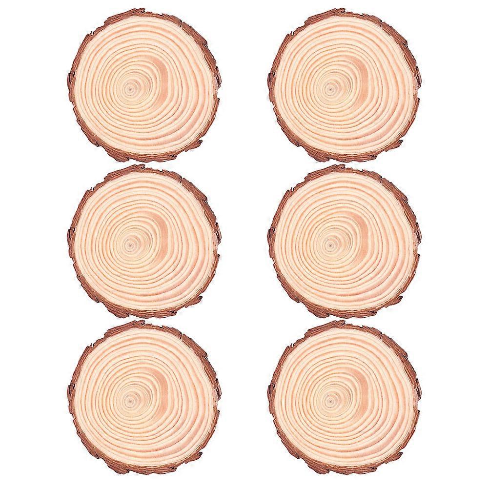 Natural Wood Slices Wood Slices for Crafts 18Pcs Unfinished Round Discs