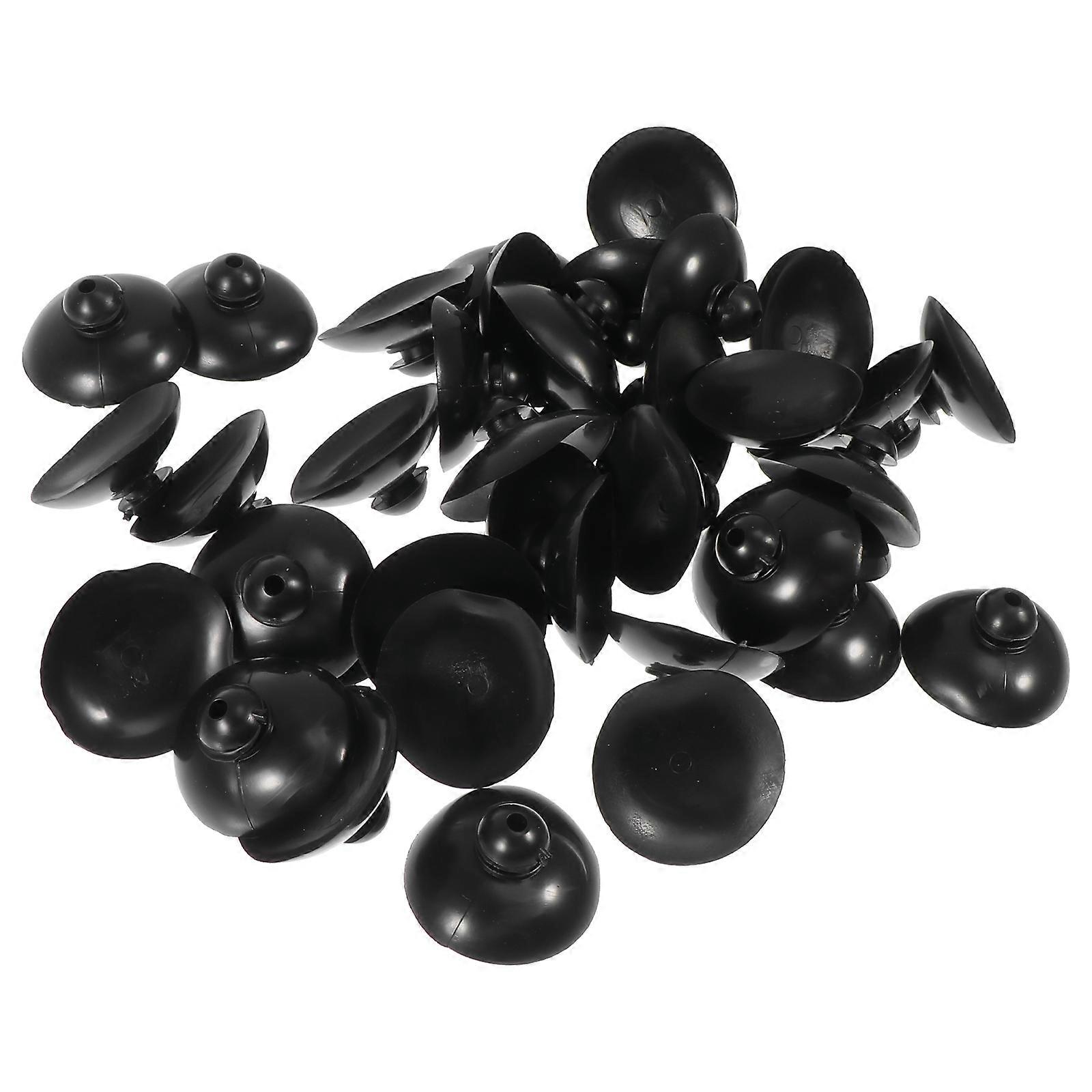 Water Pump Holder Suction Cups for Fish Tank 100Pcs Plastic Black Set