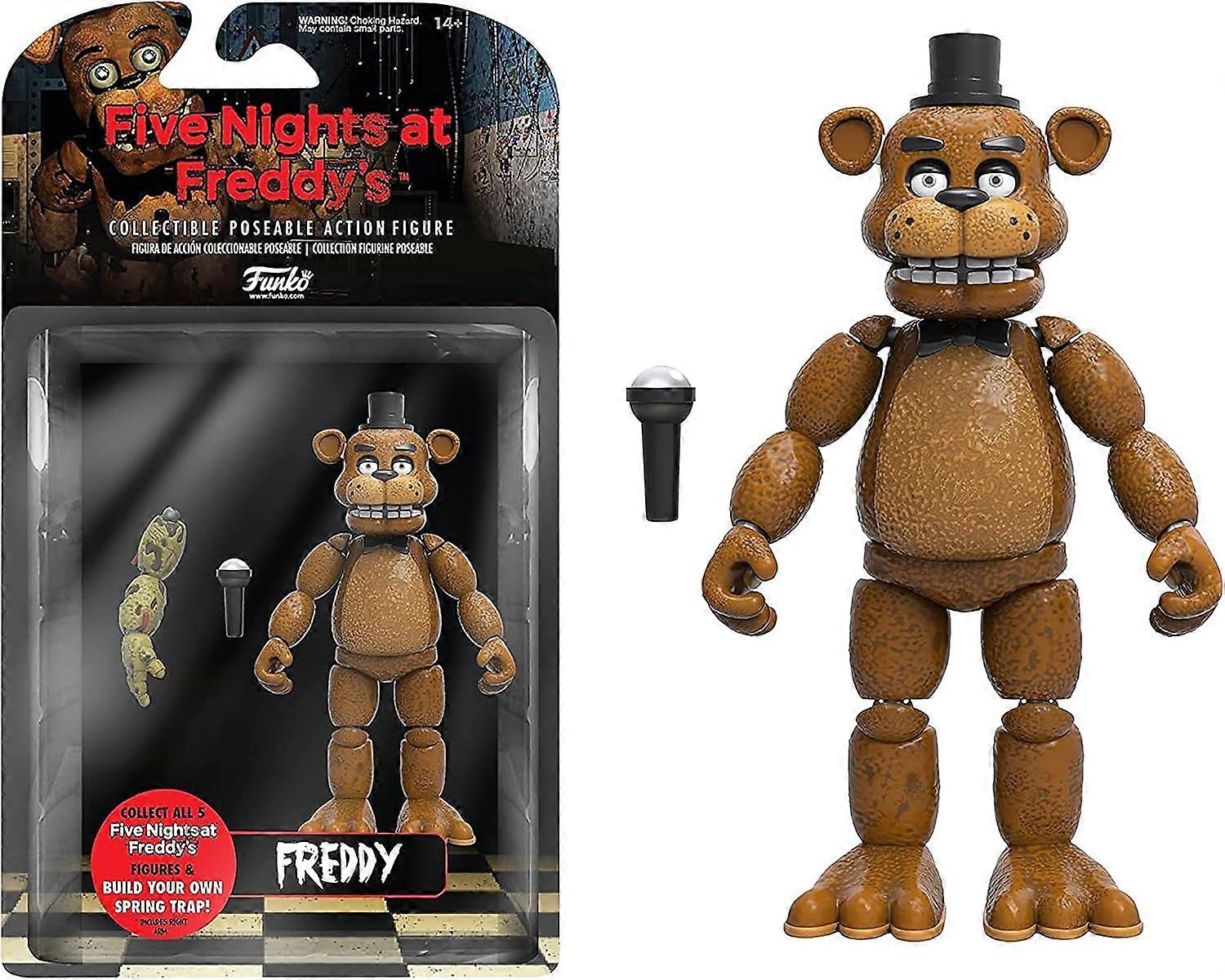 5-tommers artikulert actionfigur: Fem netter på Freddy's (FNAF) - Freddy Fazbear - Samleobjekt - Flott gave - For gutter, jenter og videospillfans