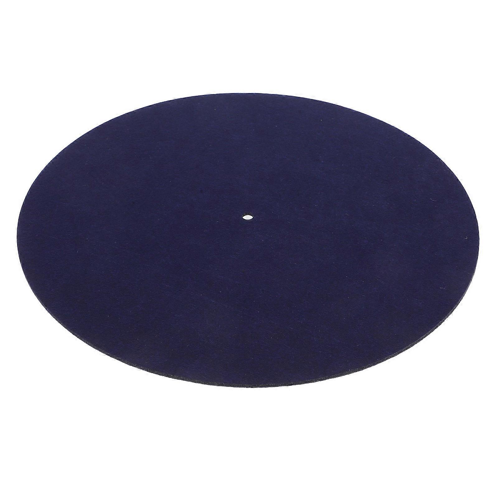 Record Player Felt Mat for Turntable 3Pcs Navy Anti-Slip Felt Pads