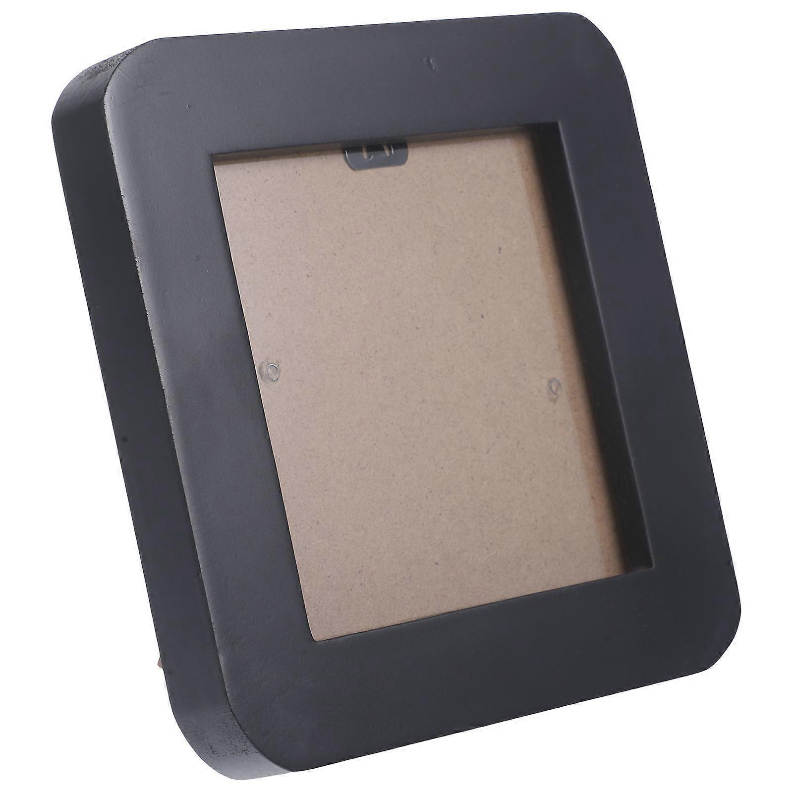 Small Picture Frame Wood Photo Frame for Decoration 5Pcs Black Desk Display