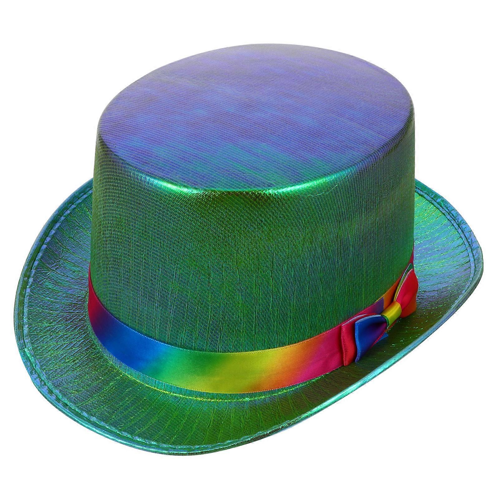 Green Party Retro Hat for Jazz Decoration 1Pcs Flat Head Prop