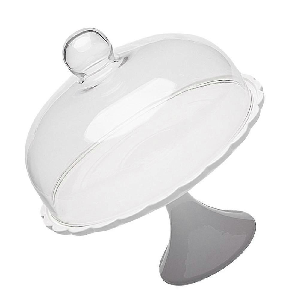 Snack Tray Cover Cake Plate For Food Display Stand 29.2X25.5X25.5CM Assorted Color Dust-proof 1Pack