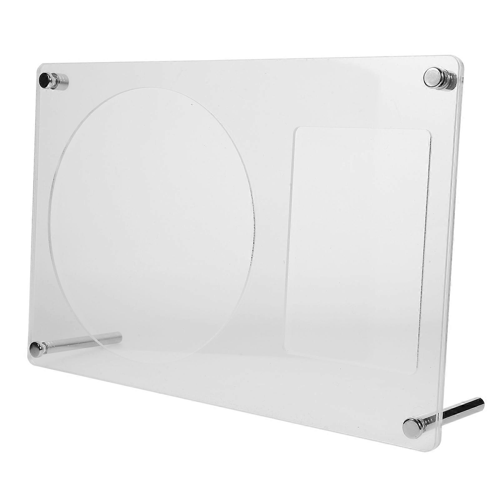 Acrylic Cd Stand Rack for DIY Crafting 2Pcs Transparent Display Holder