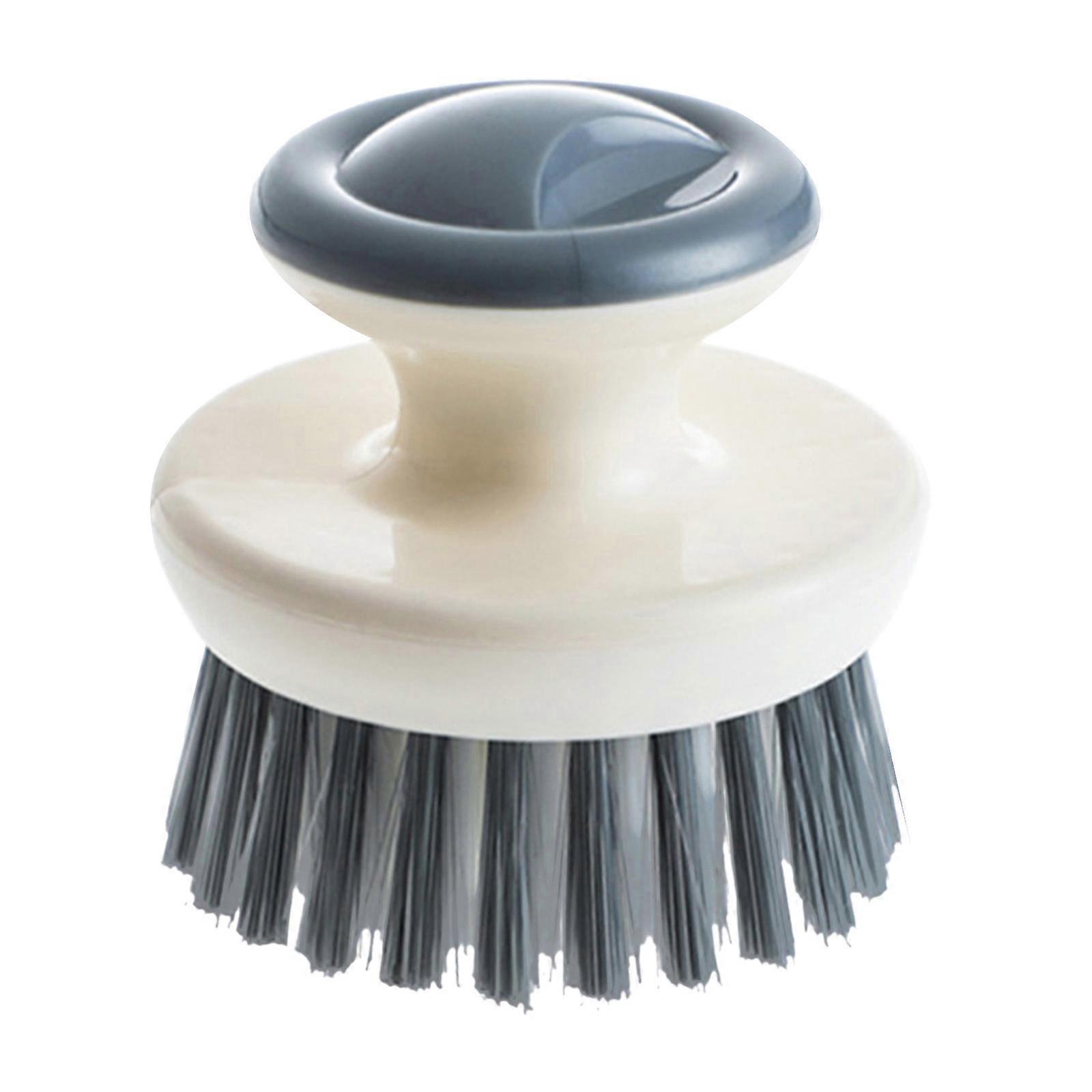 Dish Bowl Scrubbing Brush for Kitchen Cleaning Tools Made of Pp in Grey Designed to Clean Dishes and Cookware Effectively 1Set