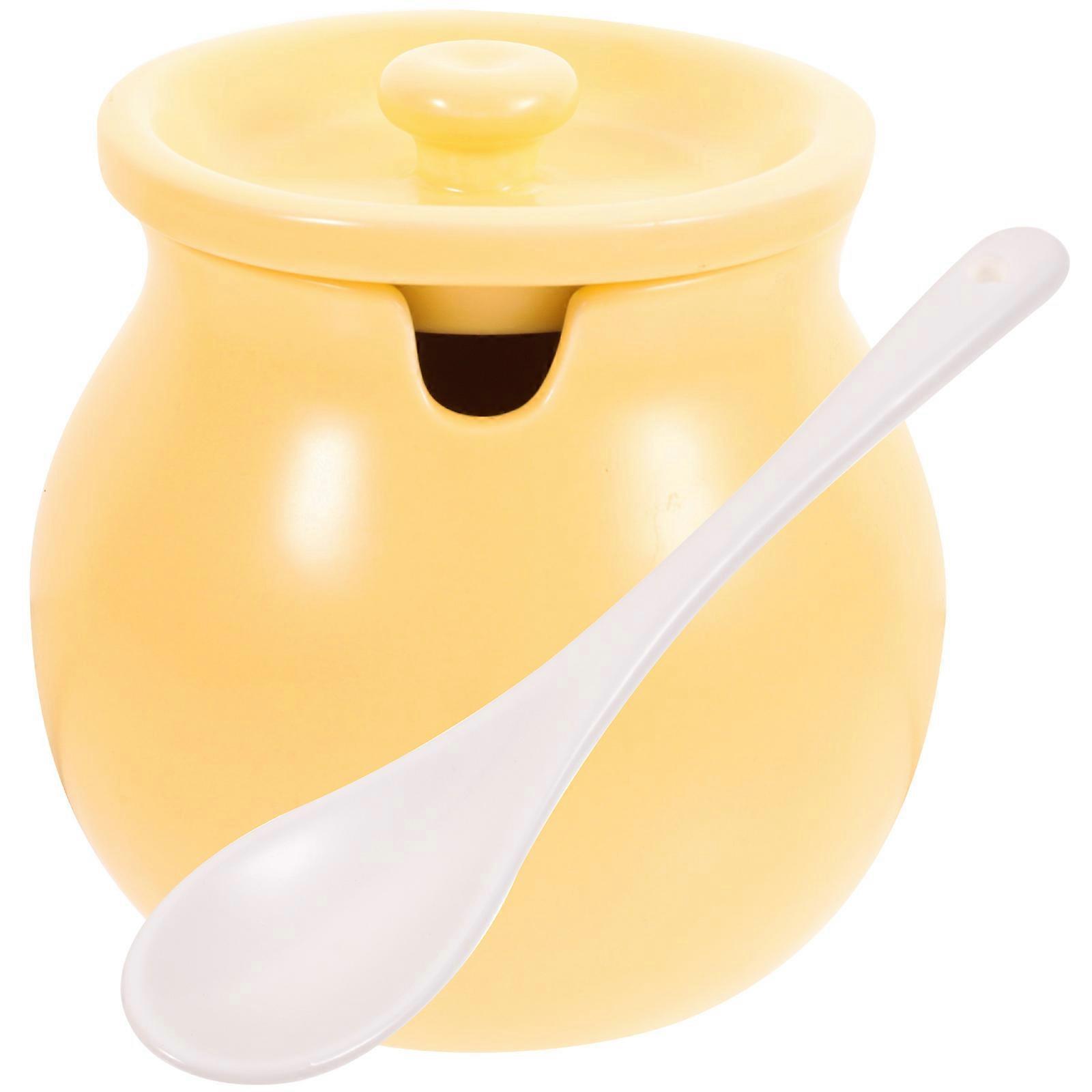 Delicate Spice Jar 3Set With Lid And Spoon For Restaurant Use Hold Condiments In Unique Shape 400ml