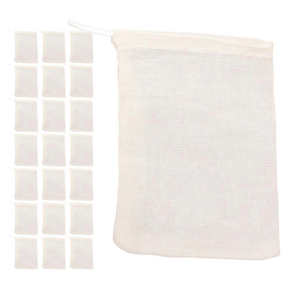 Reusable Cotton Filter Bags For Tea Brewing And Household Use 110 Pcs Versatile Straining Gadget In Beige