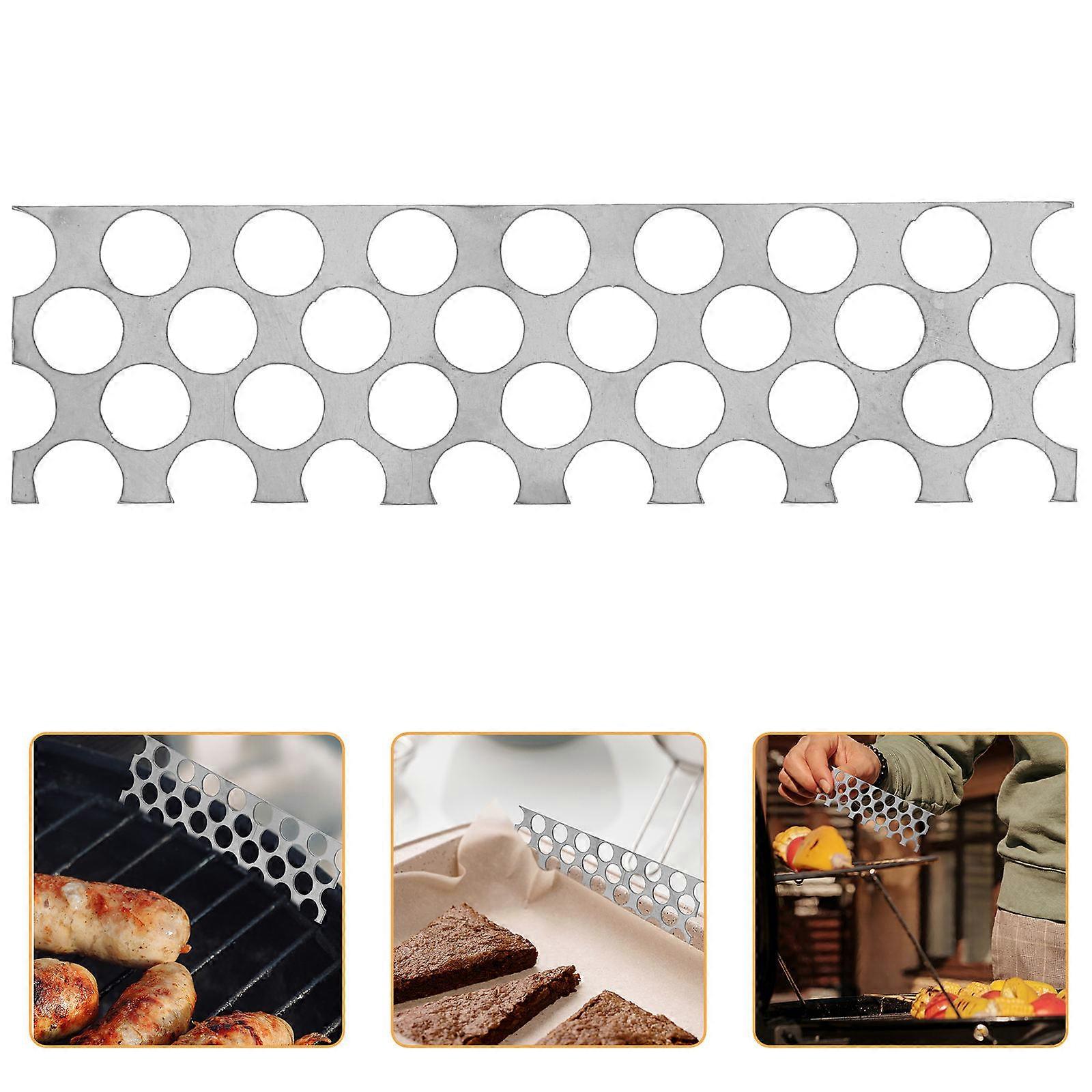 Silver Griddle Mesh Screen for Food Tray 4Pcs Stainless Steel Grease Trap