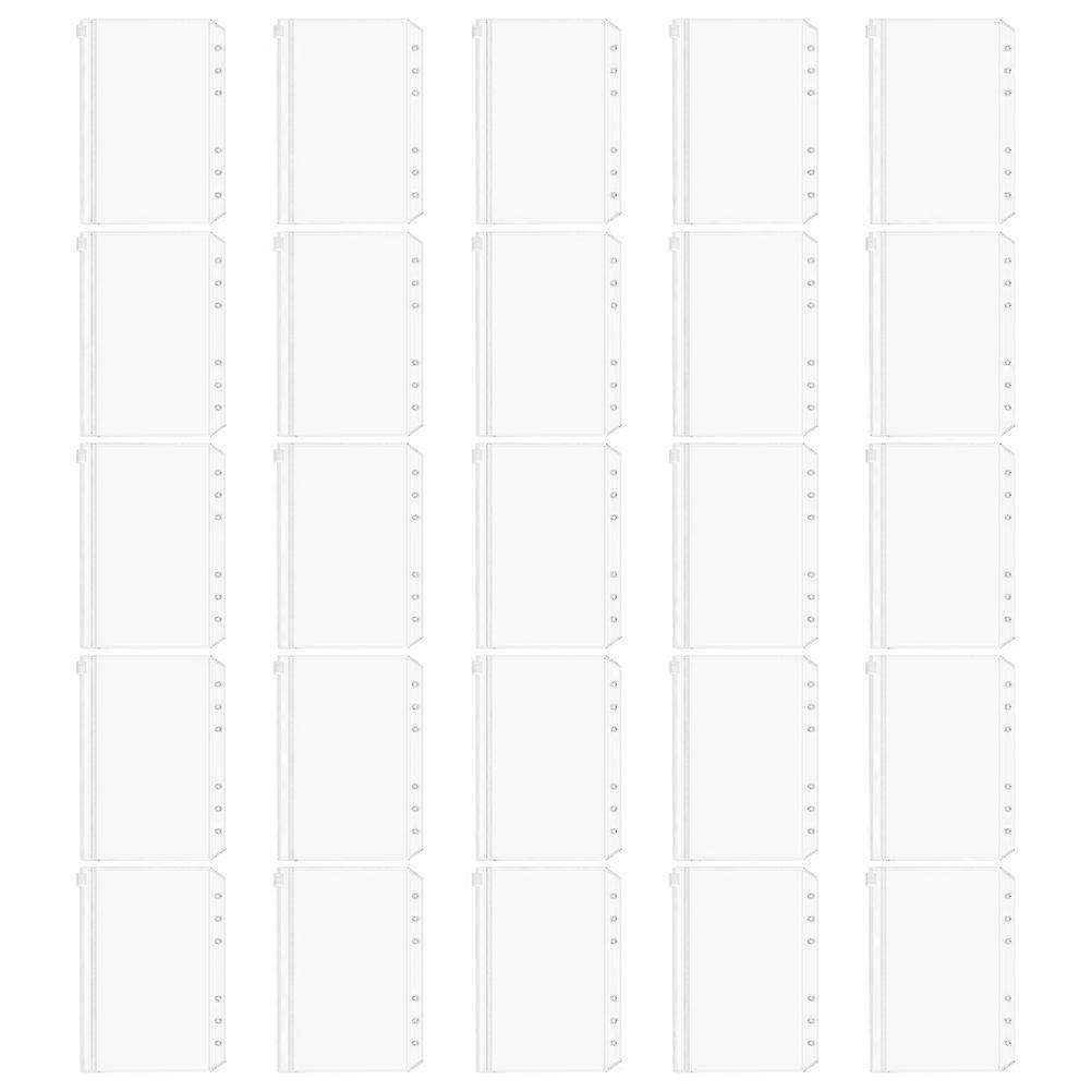 PVC Transparent Binder Pockets Plastic Binder Pouches for Storage Use 100Pcs