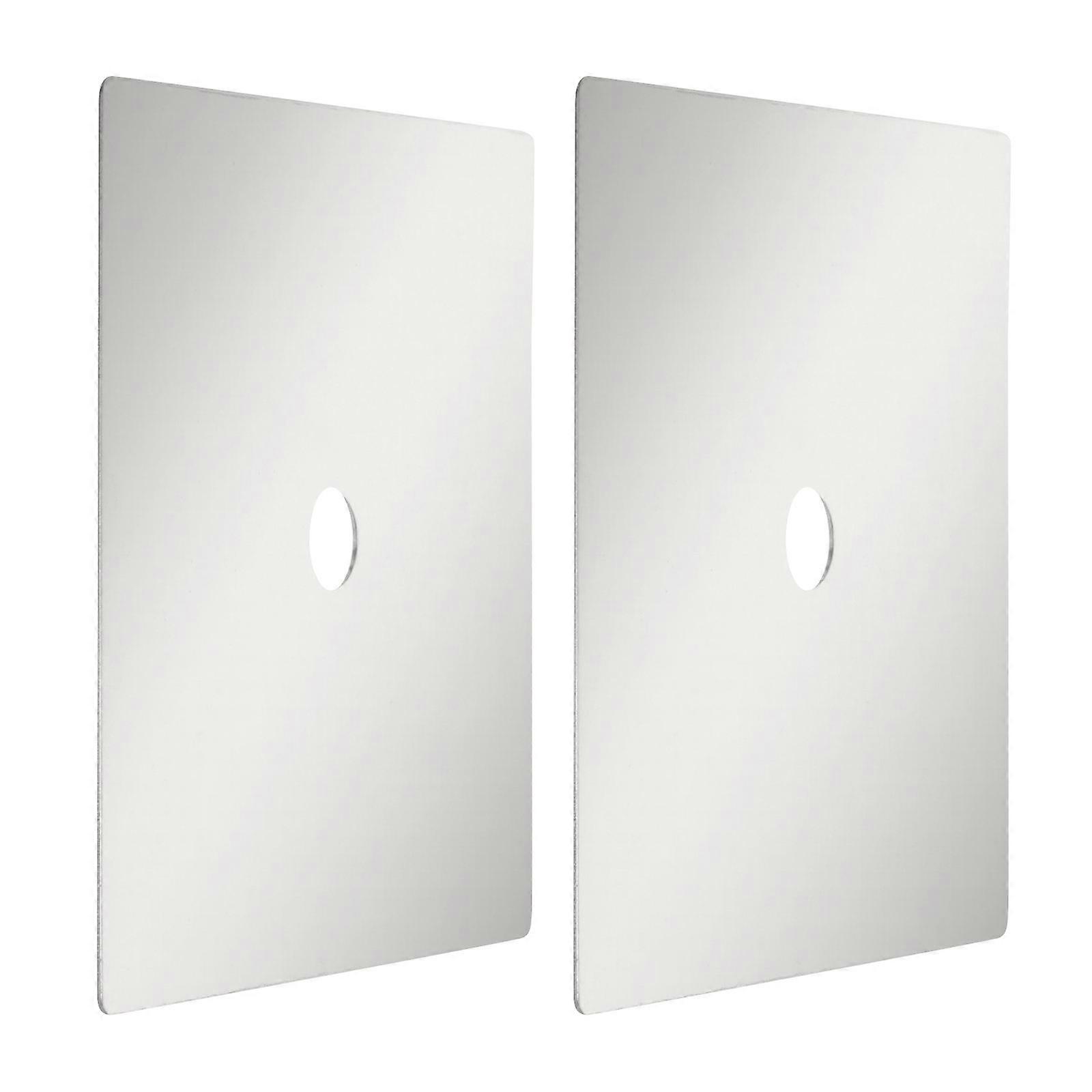 Toilet Brush Plate Replacement Anti-Stain Cover 8Pcs Silver