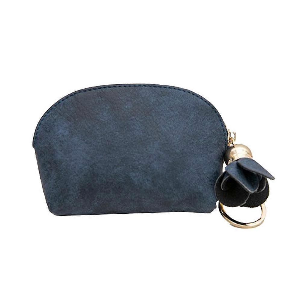 Coin Purse Decor PU Change Purse for Storage 3Pcs Dark Blue