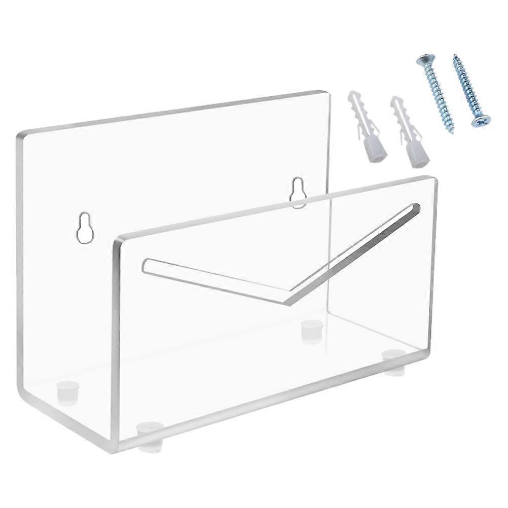 Desktop Mail Organizer 1 Set Clear Acrylic Document Sorting Stand Office Use Transparent Shape Stylish Storage Solution