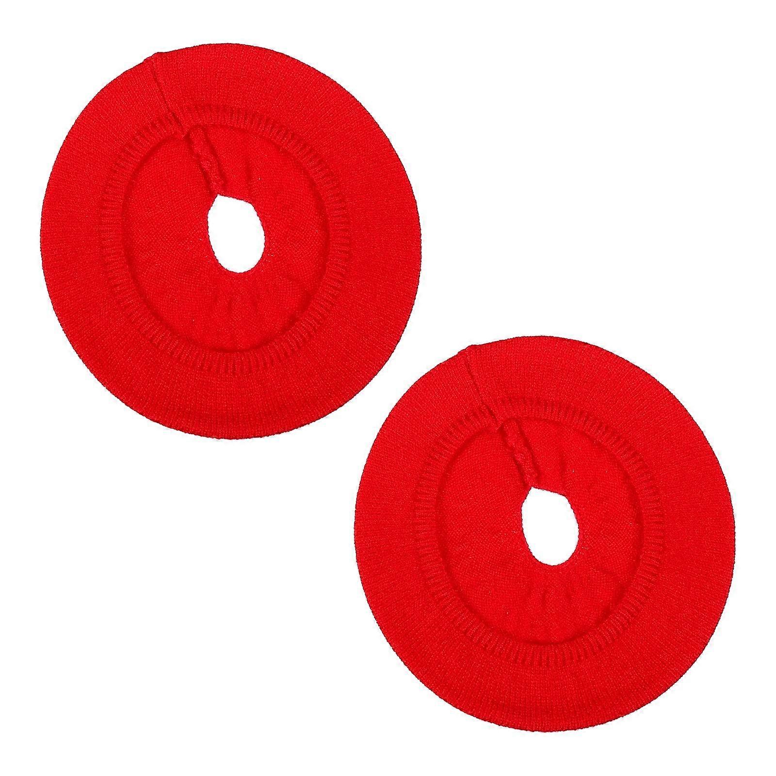 Earphone Protective Covers Durable Covers for Earphone 2Pairs Red