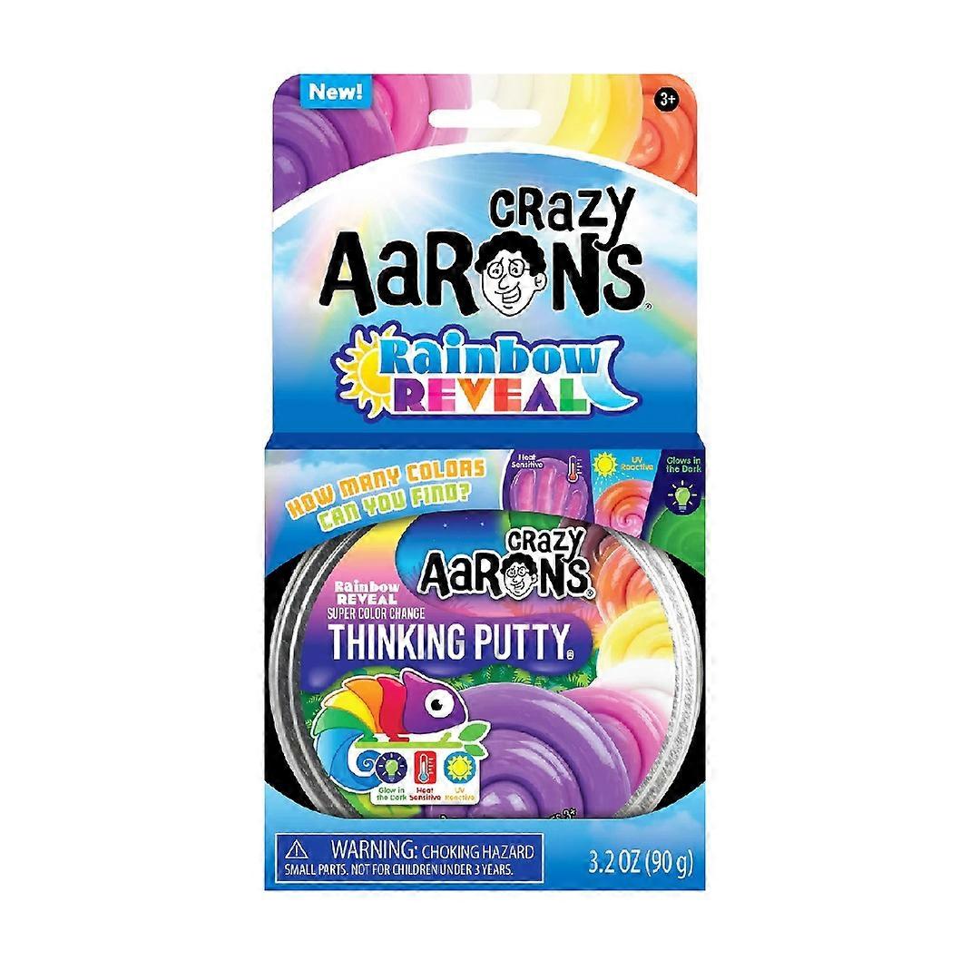 Crazy Aaron's Trendsetters Rainbow Reveal Fidget Putty, cutie de 10 cm