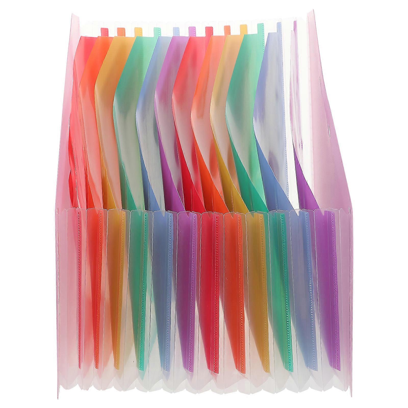 Vertical Accordion File Organizer Three Pcs Simple Design Accordion Folders For Easy Receipt Organization And Storage Holder