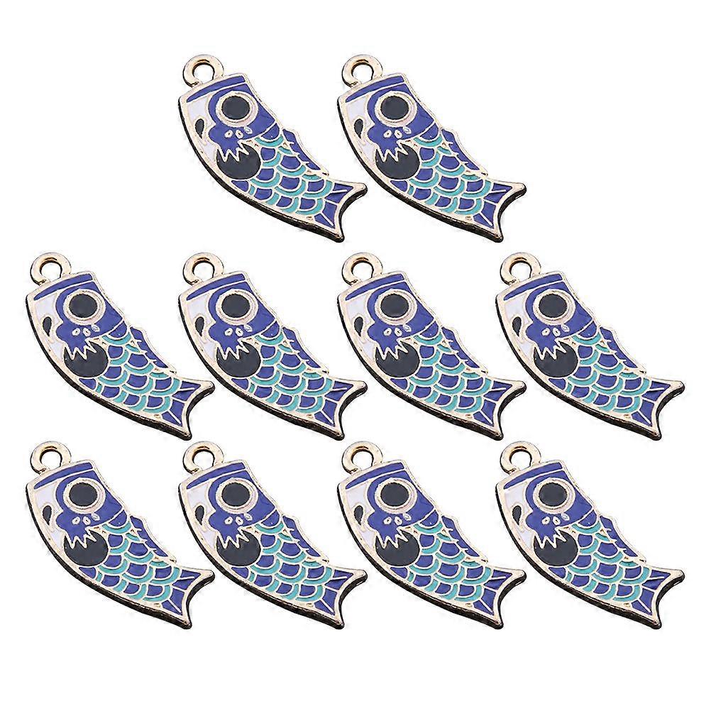 Simple Carp Fish Pendant Keychain Ideal For DIY Decoration And Gift Occasions 20Pcs