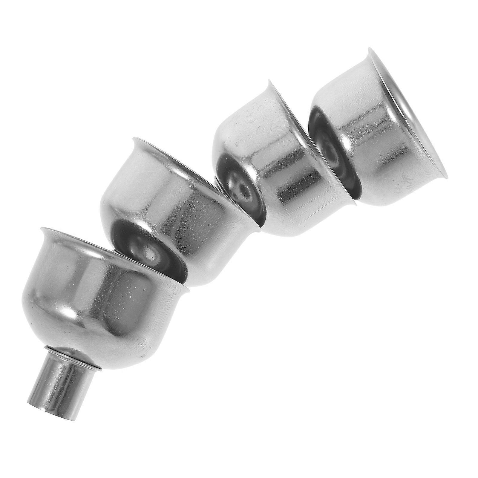 Stainless Steel Funnels Kitchen Tools Soy Sauce Dispenser Silver 4Pcs