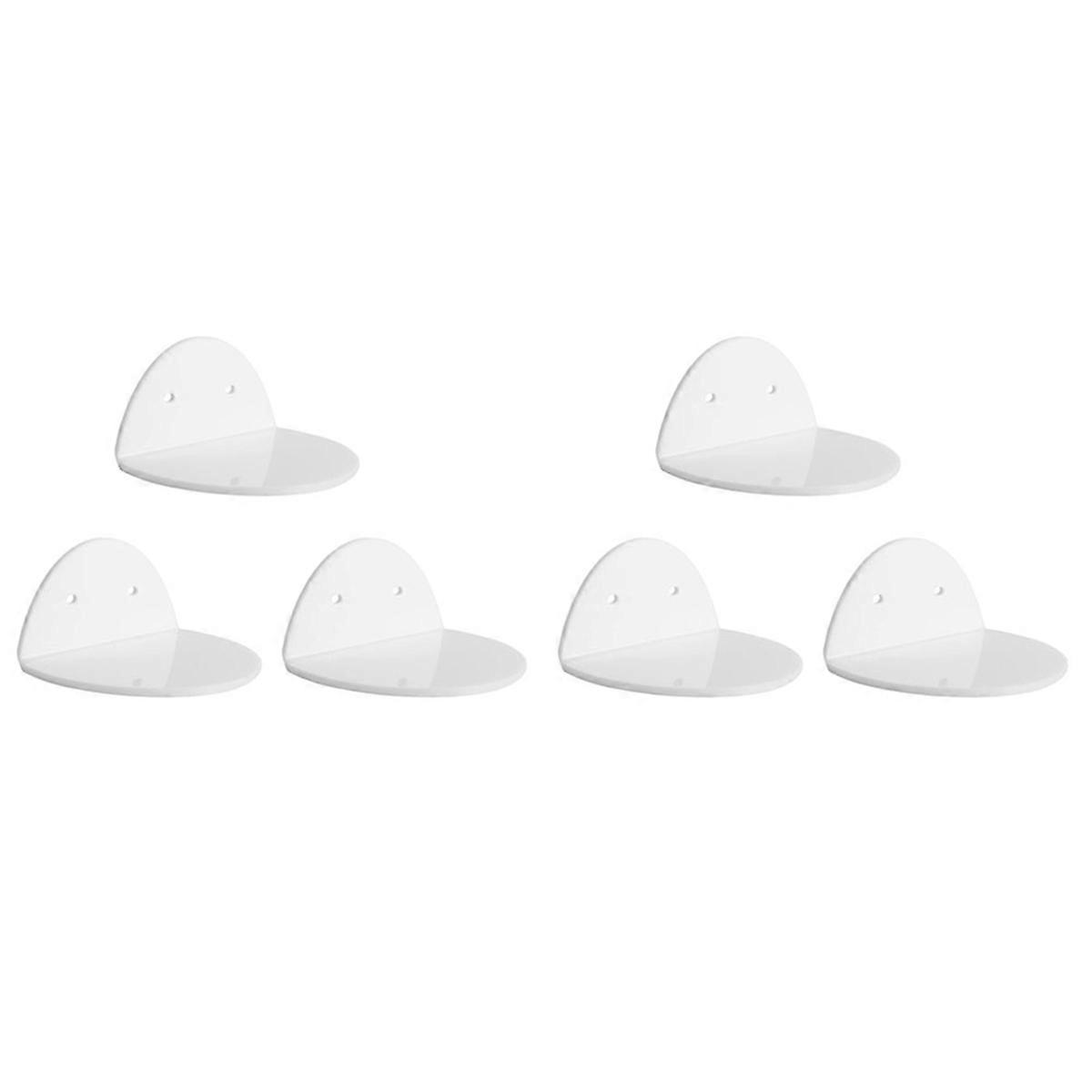 Acrylic Floating Wall Shelves Set 3 for Security Cameras,White