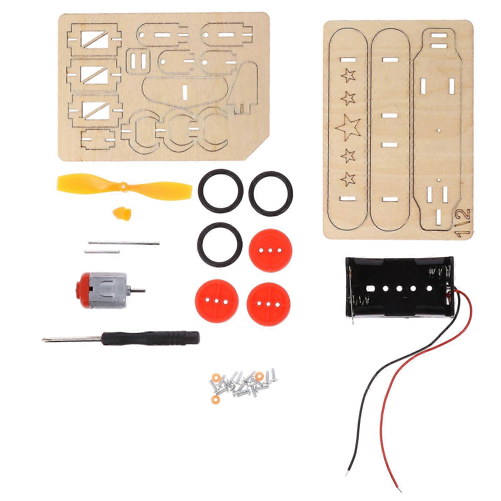 Handmade Plane Toy DIY Wooden Glide Aircraft Model for Kids Playing 3Sets