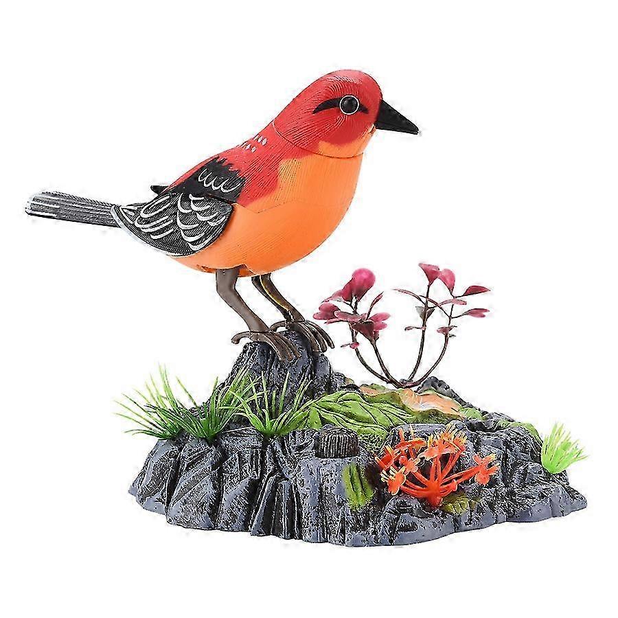 25-26 Voice Control Electronic Pet Bird Toy with Singing and Movements