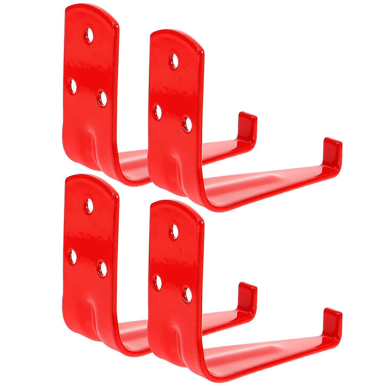 Red Fire Extinguisher Wall Hook for Holding 20Pcs Iron Wall-Mount Bracket
