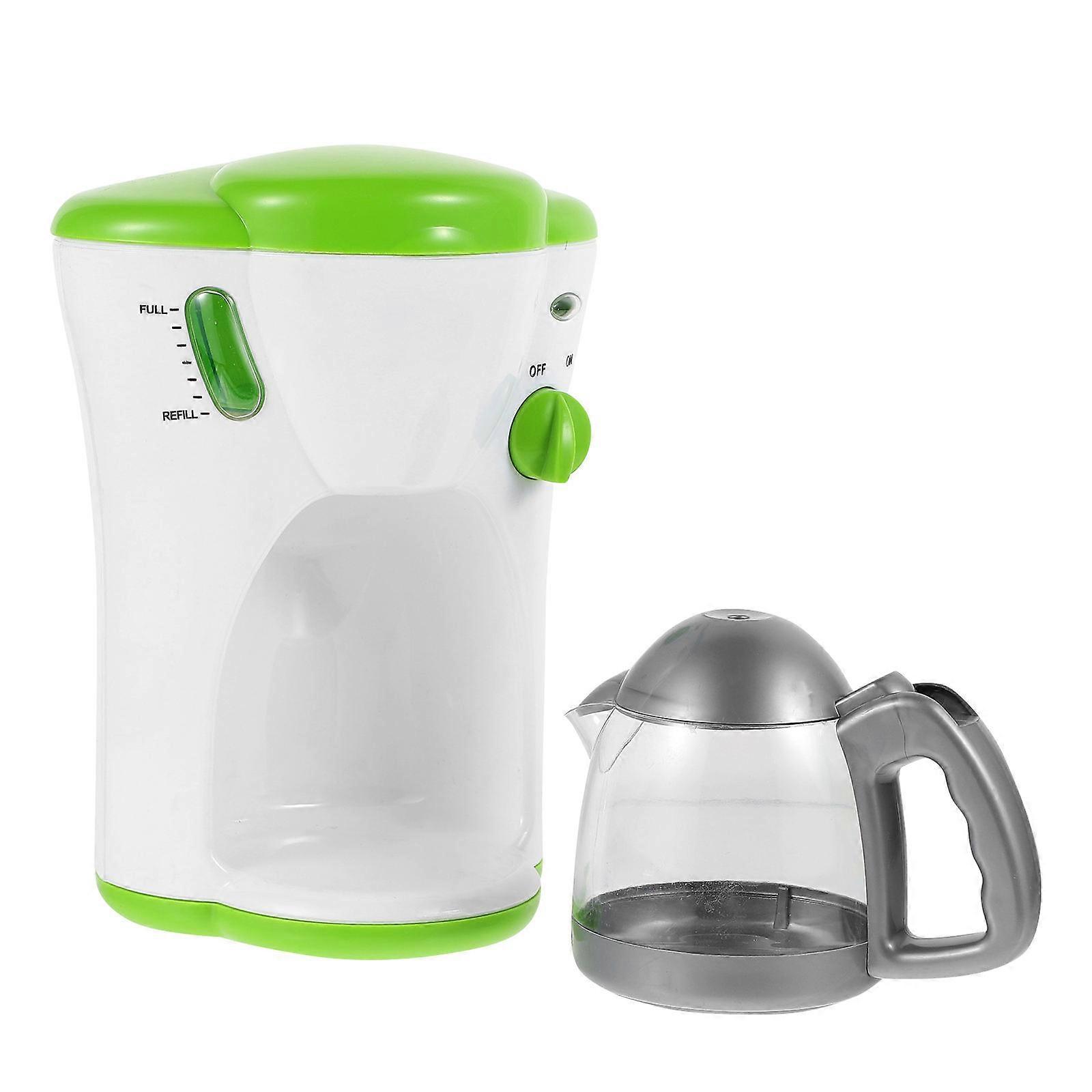 Miniature Coffee Maker Toy for Children Play 1Pcs ABS Green Toy Coffee Maker