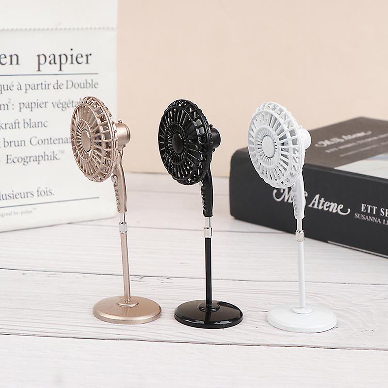 1 st dockhus heminredning simulering mini zinklegering fläkt sommardekoration