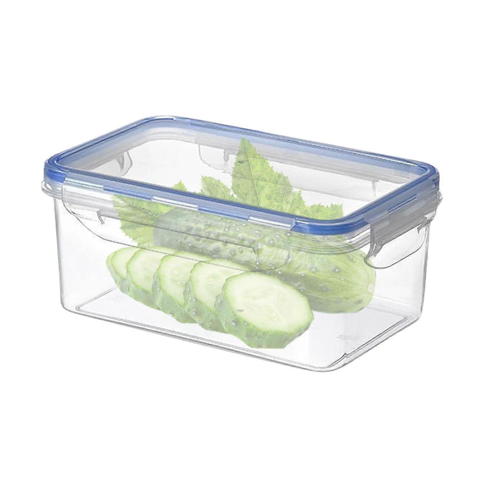 Fnyoxu Refrigerator Organizer Bins, Clear Stackable Storage Bins with Lids, BPA Free, for Fridge, Freezer, Cabinet, Pantry (1pc, 8.3")