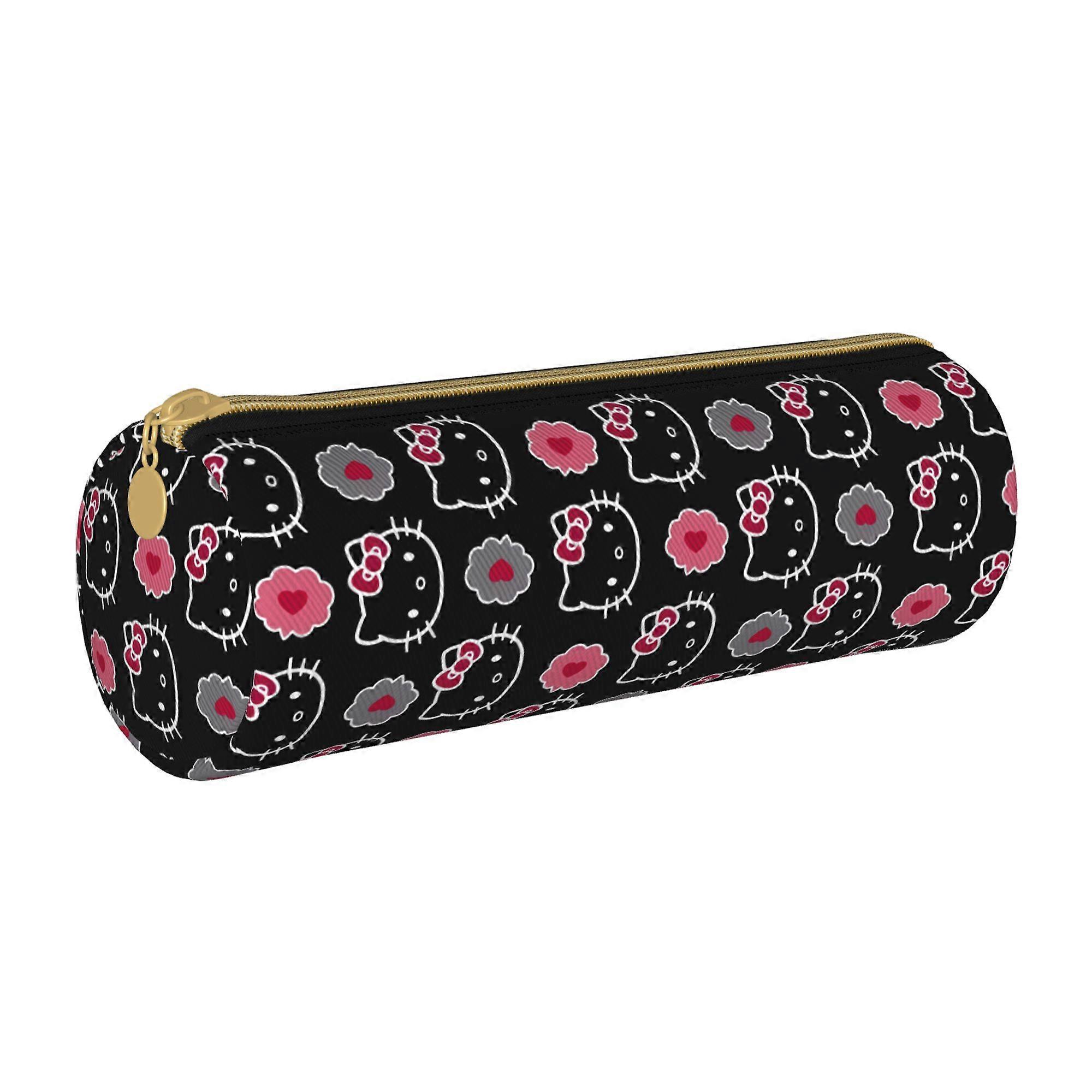 Hello Kitty Pencil Case Large Capacity Pencil Bag Zippers Pen Bag with Compartments Multifunction Makeup Bag for Women
