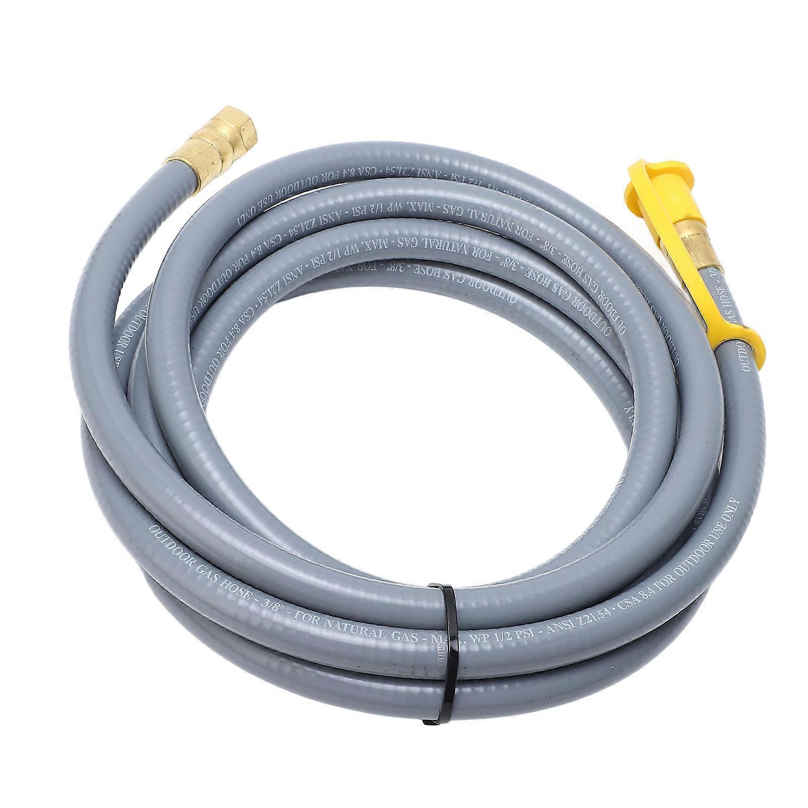 3.66m 3/8in RV Gasoline Extension Hose Fittings Quick Connect Gasoline Tank Gas Line Hose with Male Connector for RV 