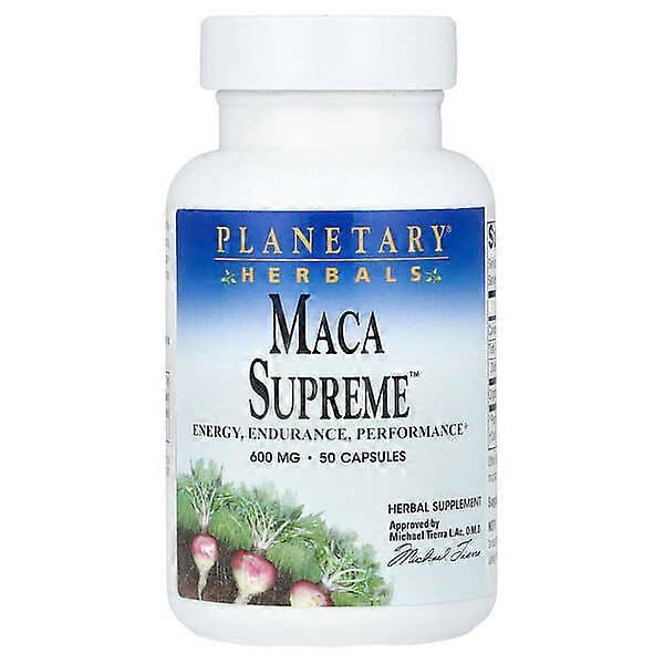 Planetary Herbals, Maca SupremeÃÂÃÂ¢ÃÂÃÂÃÂÃÂ¢, 600 mg , 50 Capsules