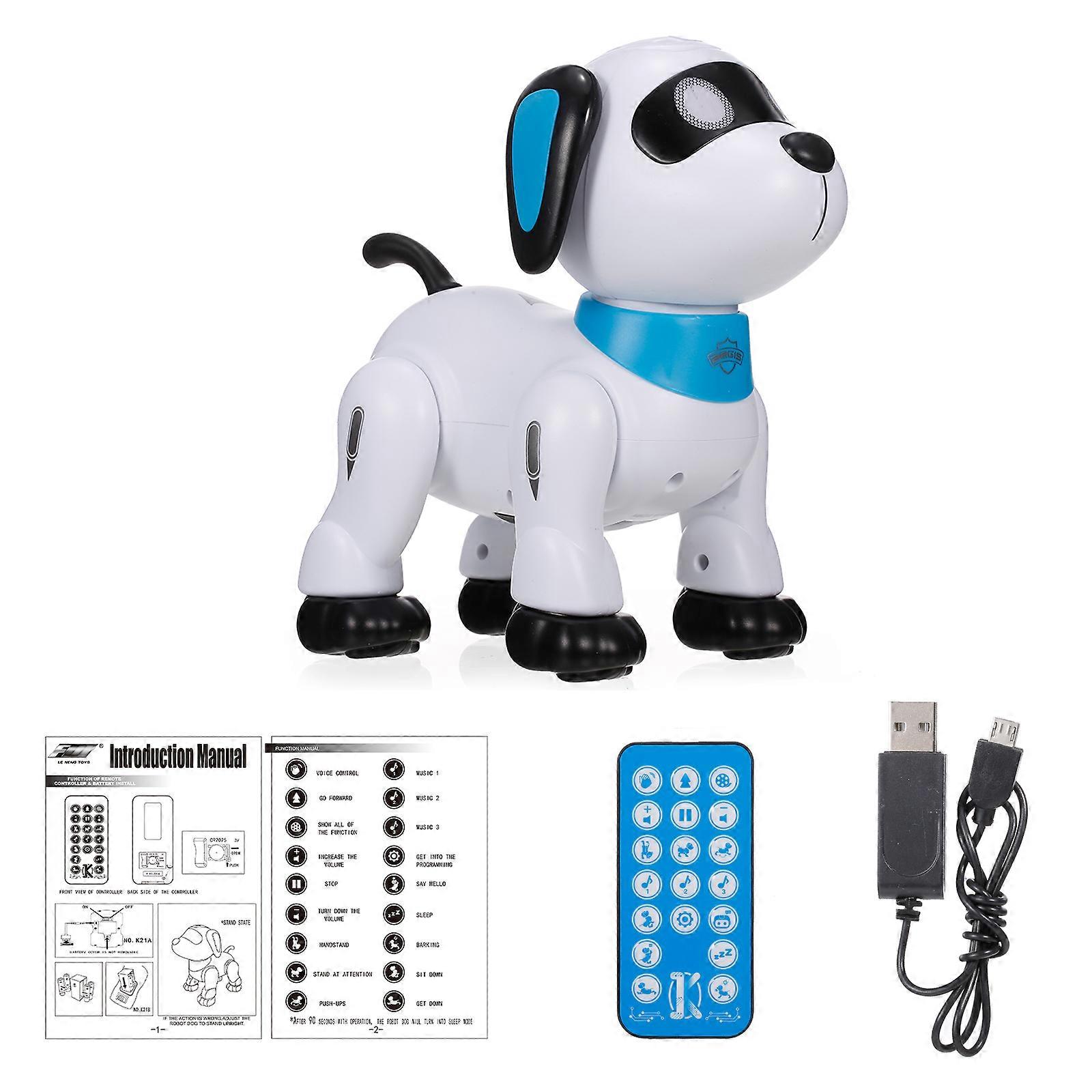LE NENG K21 Electronic Robot Dog Stunt Dog Remote Control Robot Dog Toy Voice Control Programmable Touch-sense Music Dancing Toy